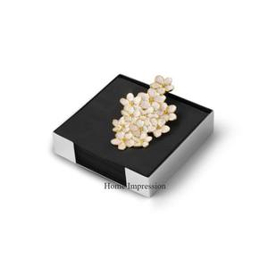 Rectangle Shape Silver Color Shiny Polished Metal Frame <b>Box</b> With Gold Plated Butterfly Designer Top Quality <b>Tissue</b> Paper <b>Holder</b> - Product Image 5