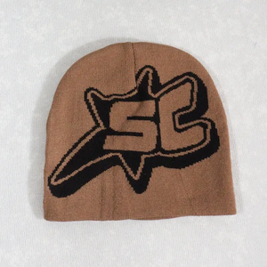 Bonnet en tricot surdimensionné jacquard unisexe hiver mode style Hip Hop avec logo personnalisé vente en gros pour un usage quotidien et les voyages - Product Image 5