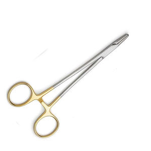 Soportes de agujas de madera Crile de alto grado 230 mm 9 \ "fórceps quirúrgicos de carburo de tungsteno con salas laterales rectas Material metálico - Product Image 4