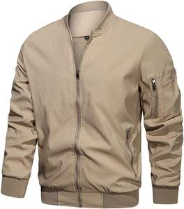 Blousons aviateur en satin pour hommes personnalisés Blouson aviateur en satin de soie Blouson aviateur en nylon à fermeture éclair pour hommes - Product Image 3