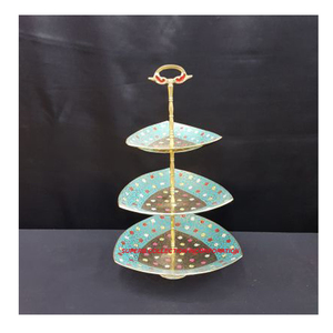 Conception personnalisée de support vintage en laiton doré Offre Spéciale design arabe en acier inoxydable support de vente au détail vitrine magasin de carton usine - Product Image 3