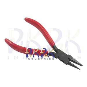 115mm Black Oxide DIY <b>Crafts</b> Pliers with PVC Handles Round & Flat Nose Smooth Jaws for Crimping Fishing Jewelry Making Joint Box - Product Image 5