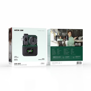 Green Lion GM-88X Dynamic Wireless <strong>Microphone</strong> Type C Connector Omni-Directional Handheld &amp; Lavalier Metal Design - Product Image 4