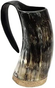 Tazas de cerveza de cuerno para beber vikingo natural Taza de cuerno para beber vikingo de calidad premium Taza de cuerno vikingo para ocasión navideña - Product Image 4