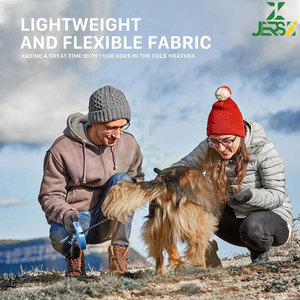 Gants d'hiver durables pour hommes et femmes, doublure en coton acrylique, compatibles avec les écrans tactiles, design tricoté chaud, uni, quatre saisons, extérieur, froid - Product Image 5