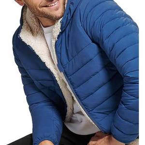 Chaqueta de Invierno Acolchada con Cierre, Chaqueta Abrigada para Exteriores, Chaqueta de Burbuja, Chaqueta de Plumón, Cuello Alto, Resistente al Viento - Product Image 6