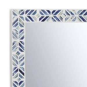 Miroir mural de luxe moderne avec incrustations en os, fait main par des artisans qualifiés, élégant, décoratif, écologique, personnalisé pour salon - Product Image 3