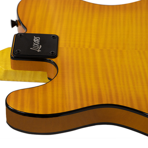 Groothandel 22 Afgeronde End Frets Flamed Esdoorn Body 6 Snaren Hoogwaardige Elektrische Gitaar Kit - Product Image 5