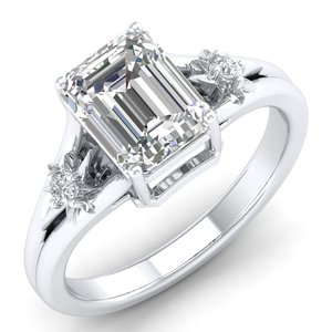 Reyes แหวนหมั้นเพชรโมอิสสำหรับผู้หญิงแหวนหมั้นเพชรเทียมที่2.56ct ห้องปฏิบัติการ - Product Image 2