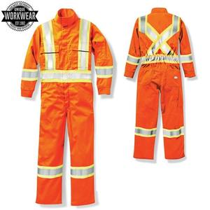 Overoles de Trabajo de Alta Visibilidad para Hombre, Reflectantes, de Dos Tonos, de Poliéster y Algodón, Seguros, Transpirables y Cómodos, con Certificación CE - Product Image 4