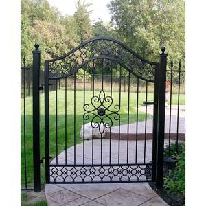 Porte <span class=keywords><strong>d</strong></span>'<span class=keywords><strong>entrée</strong></span> en fer forgé ornementale Prima avec des barres en acier <span class=keywords><strong>d</strong></span>écoratives et une apparence élégante - Product Image 2