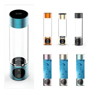 OLANSI 2023 nouvelle Mini bouteille d'eau à hydrogène Portable sans BPA avec conception de pression 3000-5000ppb SPE/PEM Tech H2 eau