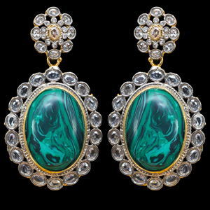 ชุดเครื่องประดับจัดเลี้ยงสำหรับผู้หญิงสุดหรูพร้อมด้วยเพทายดีไซน์สองสีเป็นหินหลักสำหรับงานแต่งงานและงานหมั้น - Product Image 3