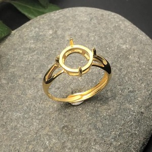 2025 bonne qualité blanc réglage en gros réglable bijoux trouver 925 timbre rond 8mm broche bague de mariage cadeau pour les femmes - Product Image 3