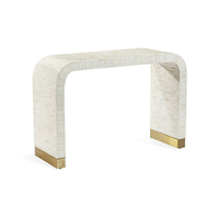 Table console cascade incrustée d'os fabriquée à la main pour la maison pour couloir d'entrée ou meubles de salon