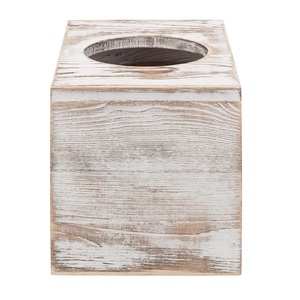 Caja de pañuelos de madera hecha a mano, la mejor cubierta de pañuelos decorativa más vendida, caja de pañuelos elegante de madera con forma cuadrada - Product Image 4