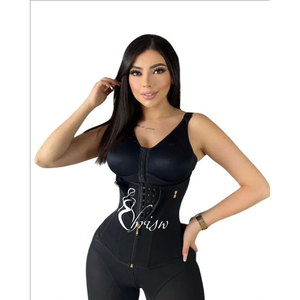 <span class=keywords><strong>Fajas</strong></span> Colombianas sin costuras con estilo, cinturón Delgado moldeador posquirúrgico para mujer, <span class=keywords><strong>fajas</strong></span> colombianas con cremallera frontal y correas para los hombros - Product Image 3