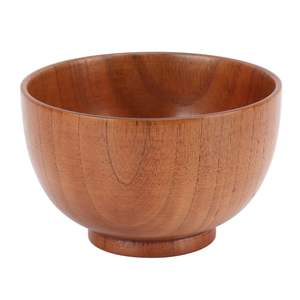 Tazón de servir de madera pulido a mano que ofrece un brillo natural, perfecto para servir deliciosas recetas caseras. - Product Image 1
