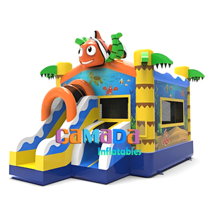 Personalizado León forma Animal inflable Castillo hinchable trampolín tobogán piscina combinación - Product Image 3