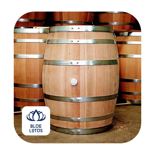 Oak Wine Barrel - 55 Gallon Wooden Drum Barrel from Vietnam