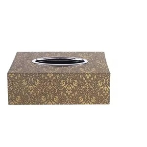 Caja de pañuelos de metal hecha a mano y servilletero-Diseño moderno duradero respetuoso con el medio ambiente para uso en restaurantes y hoteles de oficina - Product Image 3