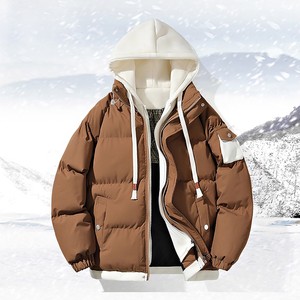 Chaqueta de Lona Ecológica para Hombre, Estilo Urbano, Personalizable en Varios Colores, Impermeable, Térmica, Ajustada, Cortavientos, para Invierno - Product Image 3