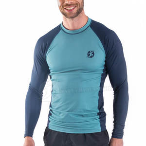 Haute qualité personnalisé hommes Rash Guard long séchage rapide Spandex avec la dernière conception pour la formation de combat vente en ligne Logo personnalisé - Product Image 1