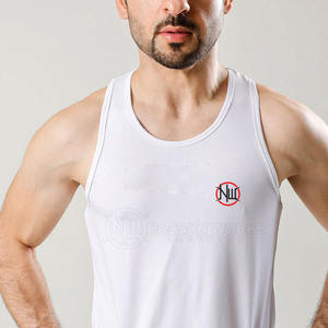 Camiseta sin Mangas Casual de Punto Personalizada para Hombre, 100% Algodón, Transpirable, Ropa Deportiva para Gimnasio, Venta al por Mayor - Product Image 2