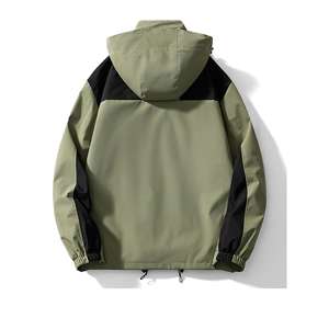 แจ็กเก็ตกันลมกันน้ำและกันลมสำหรับผู้ชายระบายอากาศกลางแจ้งมีซิปปิดพิมพ์ลาย - Product Image 5