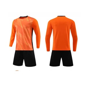 High Quality Men Long Sleeve Soccer Jersey <b>Set</b> Adult Football Uniform Boy Customized Color Custom Logo Custom Design Soccer - Product Image 5
