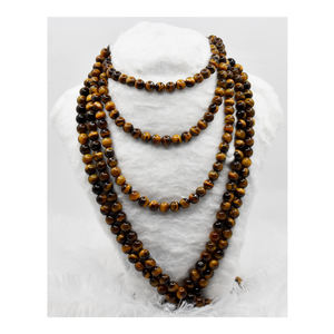 จำหน่ายส่ง ลูกปัดหินไทเกอร์อายธรรมชาติคุณภาพเยี่ยม ขนาด 4 มม. รูปทรงกลม จากอินเดีย - Product Image 1