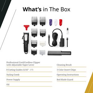 Cortadora de Pelo Profesional de Iones de Litio, Cuchillas de Cerámica de Acero Inoxidable, Ajustable, Impermeable, USB/Eléctrica, para Hogar y Hotel - Product Image 1