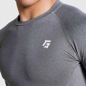 GA Men's Compression <b>Long</b> <b>Sleeves</b> Grey <b>Undershirts</b> - Product Image 6