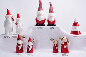 Papá Noel <span class=keywords><strong>de</strong></span> cerámica pintado a mano - Product Image 3