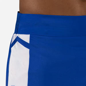 กางเกงขาสั้นฝึกซ้อมสำหรับผู้ชายสีฟ้าและสีขาวแห้งเร็วกางเกงขาสั้นกีฬาสำหรับผู้ชายมีร่องด้านข้าง - Product Image 3