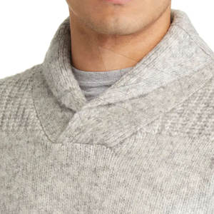 Suéteres de invierno para hombre personalizados, diseño tejido a mano transpirable de color puro informal de talla grande - Product Image 5