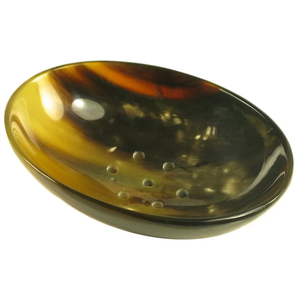 Porte-savon en corne de buffle Plateau Drain Design Artisanat Meilleur prix pour Hôtel Maison Porte-savon - Product Image 5