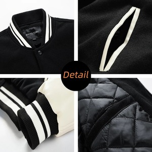 Classic Design Varsity <b>Jacket</b> Autumn <b>Men's</b> Casual Color Block Button up <b>Jacket</b> for Spring Fall School Baseball <b>Jacket</b> - Product Image 5