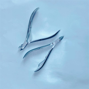 กรรไกรตัดหนังที่ตายแล้วสแตนเลสใบมีดโค้งสำหรับตัดหนังกำพร้าที่ตัดเล็บที่สวยงามคีมตัดนิ้วมือพร้อมที่เปิดกรามกว้าง - Product Image 4