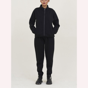 Custom Distressed <b>Embroidery</b> Cropped Streetwear Two Piece <b>Set</b> Women - Product Image 1