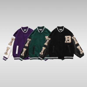 Veste universitaire à conception personnalisée par sublimation à la mode prix de gros veste de baseball letterman à vendre - Product Image 6