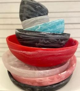 Bol à fruits rond en résine de qualité supérieure Bol à salade écologique Bol en résine de couleur personnalisée Produits pour la maison et la cuisine Plateaux de vaisselle - Product Image 5