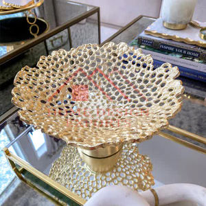 Bol à fleurs décoratif en forme de corail doré pour dessus de Table/bol à pop-corn décoratif en forme de puce dorée pour la vaisselle - Product Image 3