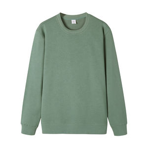 Style personnalisé hommes 100% coton sweat nouveau Design à capuche col rond solide motif brodé décontracté hiver sweat-shirt en vente - Product Image 6