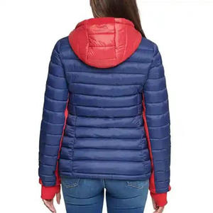 Femmes couleur personnalisée à manches longues hiver doudoune imperméable Polyester Nylon respirant manteaux broderie lettre décoration - Product Image 6