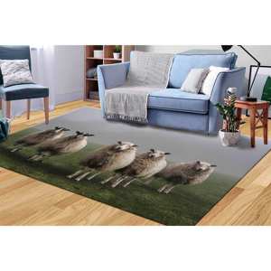 พรมแกะพิมพ์ลาย 3 มิติ: ของตกแต่งบ้านสไตล์ฟาร์มเฮาส์ พรมรูปสัตว์ พรมขนนุ่ม - Product Image 3