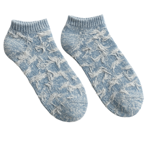 Chaussettes de cheville déchirées tendance les plus vendues, look décontracté pour hommes, logo personnalisé - Product Image 2