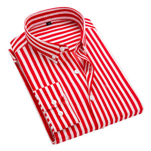 Camisas de algodón informales OEM personalizadas de alta calidad para hombre Nueva llegada Impresión de logotipo de color y tamaño personalizado para primavera - Product Image 2