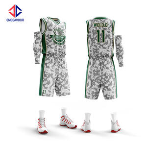 Ensemble maillot et short de basket-ball durable et léger pour adulte avec sublimation couleur pour l'entraînement en équipe et l'utilisation en tournoi - Product Image 2