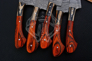 Ensemble de couteaux de cuisine en acier Damas OEM à bas prix, ensemble de couteaux utilitaires faits à la main, meilleur cadeau culinaire - Product Image 3